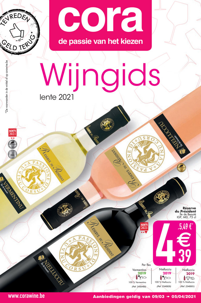 Cora folder van 09/03/2021 tot 05/04/2021 - Weekpromoties 10 - wijn