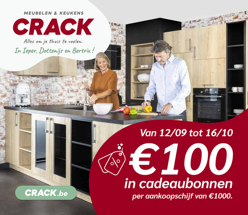 Meubelen en keukens Crack folder van 02/09/2022 tot 31/10/2022 - Sept oct