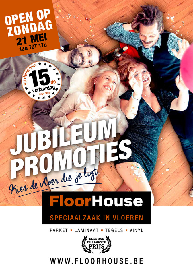 FloorHouse folder van 01/05/2023 tot 31/05/2023 - Jubileum Promoties