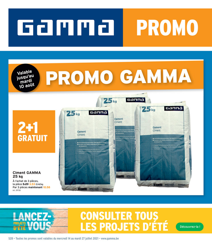 Folder Gamma du 14/07/2021 au 27/07/2021 - Promotions de la semaine 29