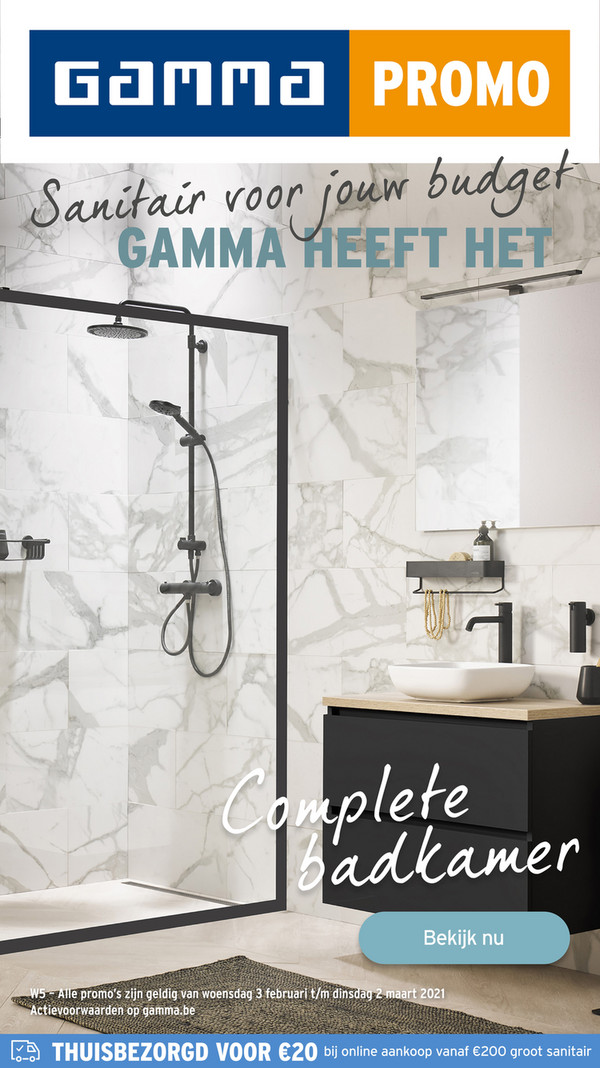 Gamma folder van 05/02/2021 tot 02/03/2021 - sanitairspecial NL