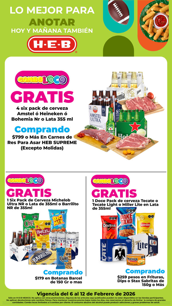 promociones HEB 6 de febrero