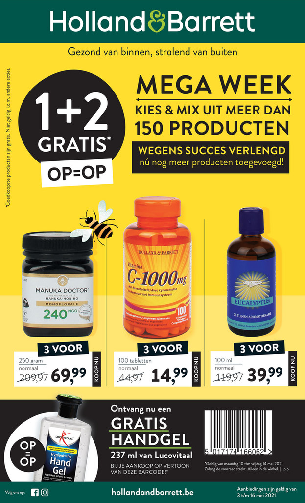 Holland & Barrett folder van 10/05/2021 tot 16/05/2021 - Weekpromoties 19