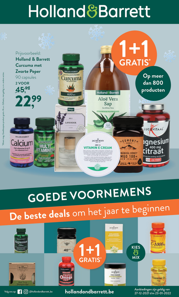 Holland & Barrett folder van 27/12/2021 tot 23/01/2022 - Weekpromoties 50