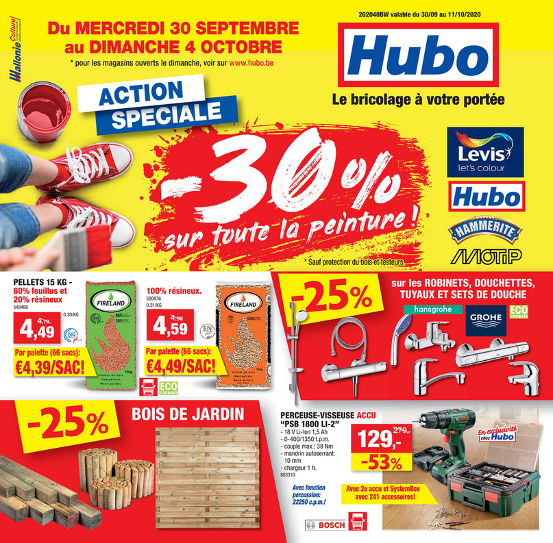 Folder Hubo du 30/09/2020 au 11/10/2020 - promotion de la semaine 40
