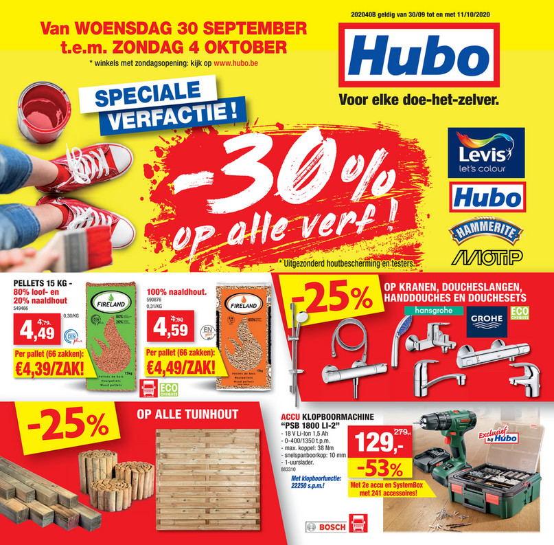 Hubo folder van 30/09/2020 tot 11/10/2020 - Weekpromoties 40