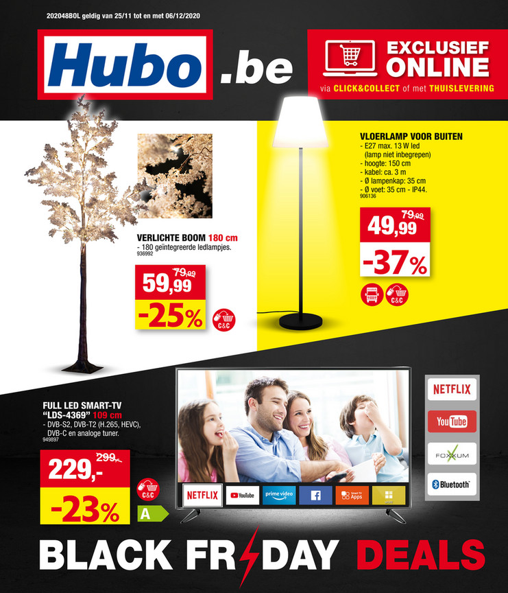 Hubo folder van 25/11/2020 tot 06/12/2020 - Weekpromoties 48