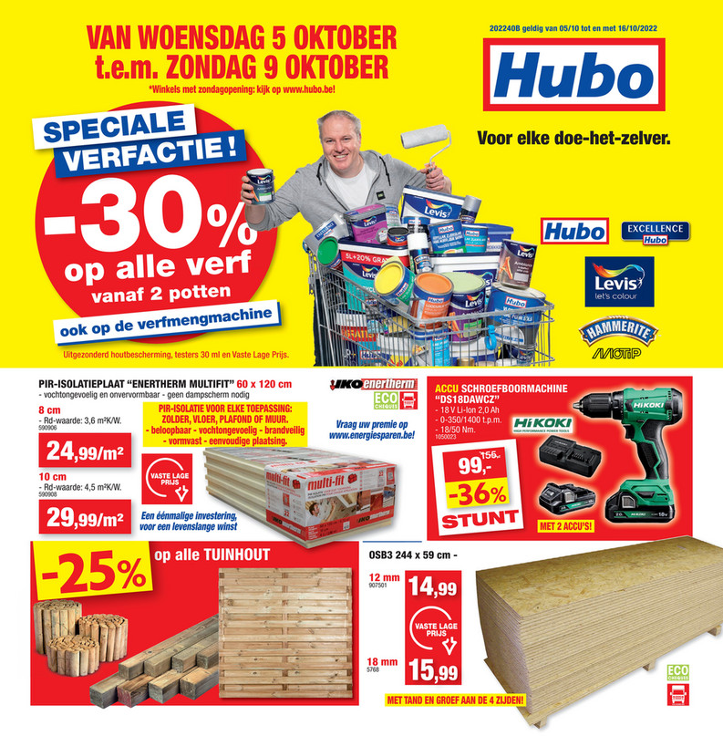 Hubo folder van 05/10/2022 tot 16/10/2022 - 202240_NL