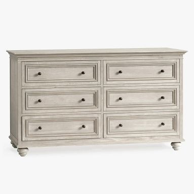 Pottery Barn Teen (PBTeen) - Fall D1 2018 - Chelsea 6-Drawer Wide Dresser, Simply White Pottery Barn Teen (PBTeen) - Fall D1 2018 - Chelsea 6-Drawer Wide Dresser, Simply White