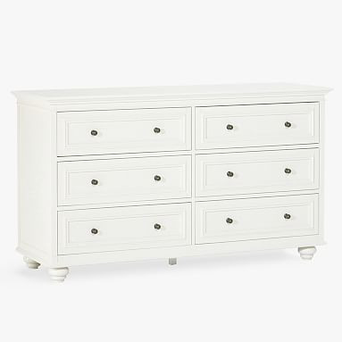 Pottery Barn Teen (PBTeen) - Fall D1 2018 - Chelsea 6-Drawer Wide Dresser, Simply White Pottery Barn Teen (PBTeen) - Fall D1 2018 - Chelsea 6-Drawer Wide Dresser, Simply White