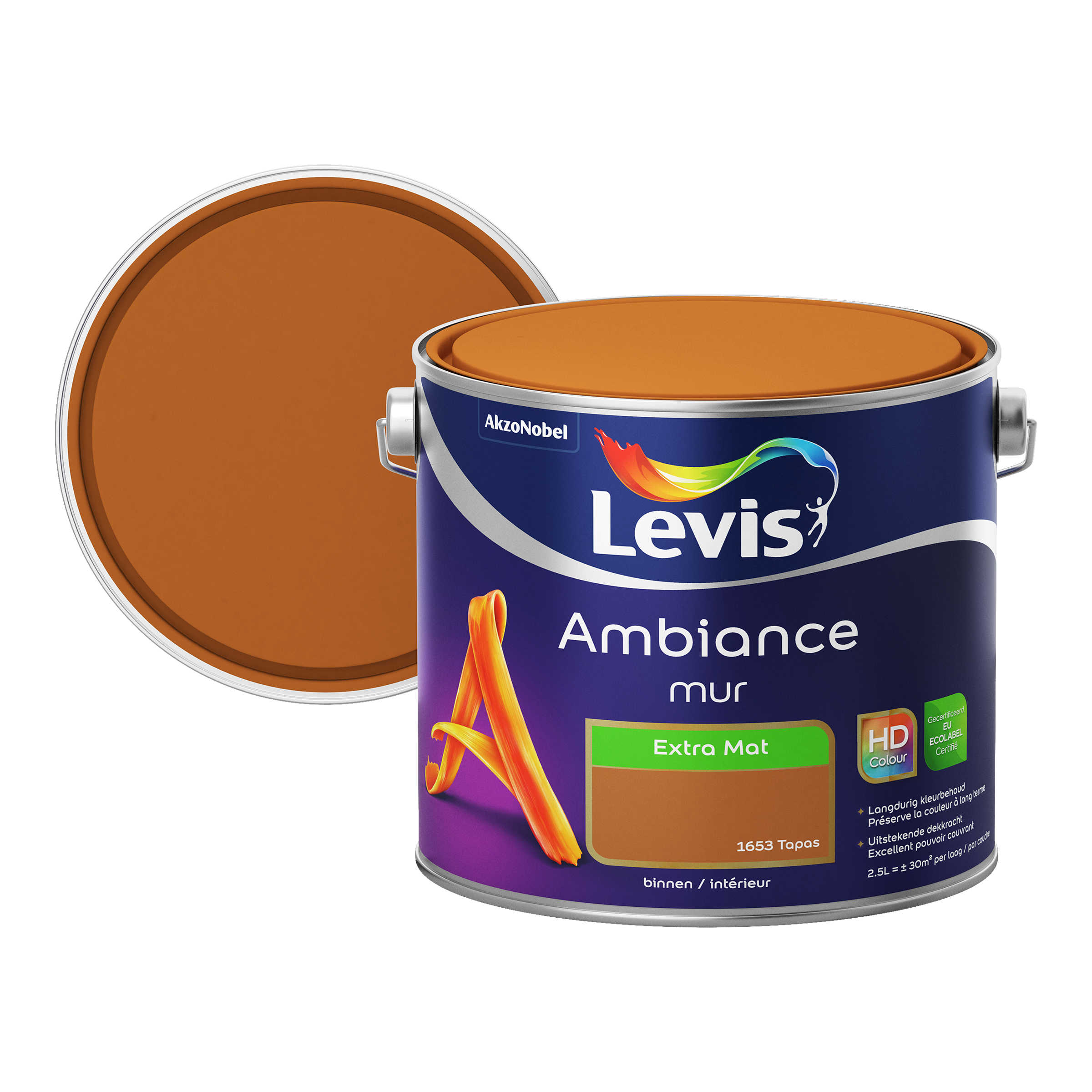 Peinture murale Levis Ambiance Mur tapas extra mat 2,5L