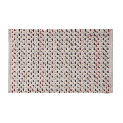 Future home badmat Confetti multikleur katoen 50x80cm
