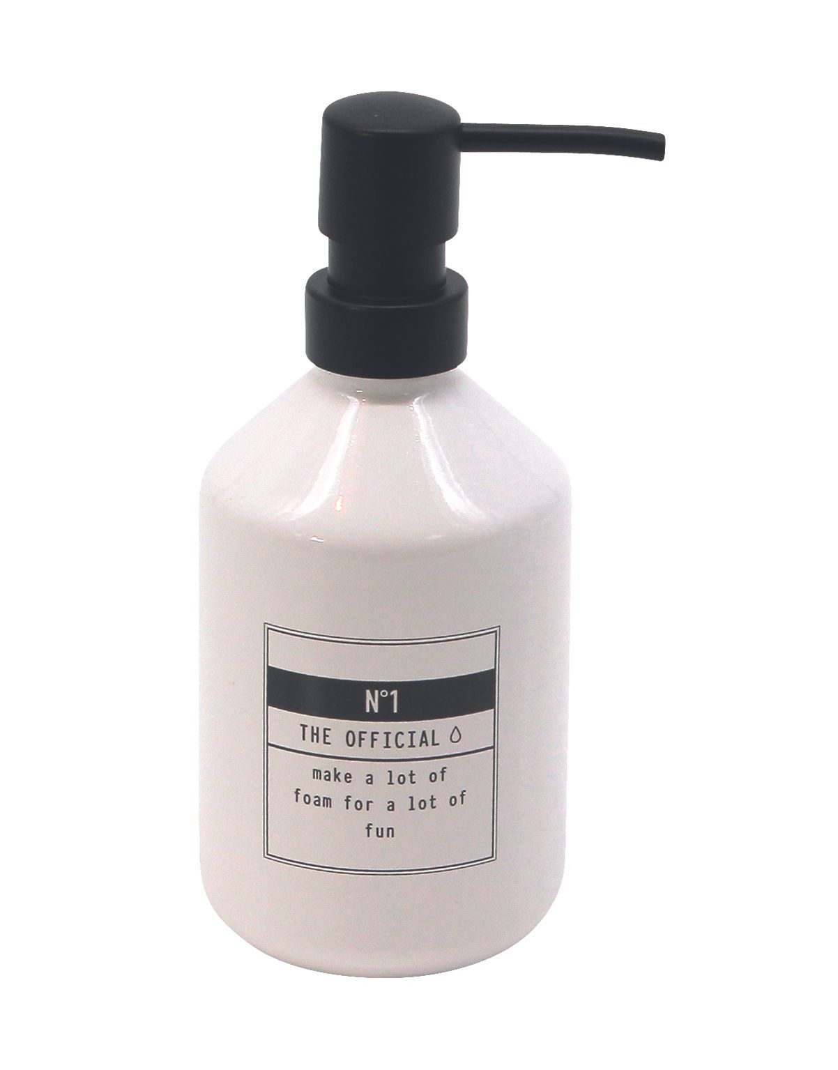 Distributeur de savon Allibert Cosmet blanc/noir