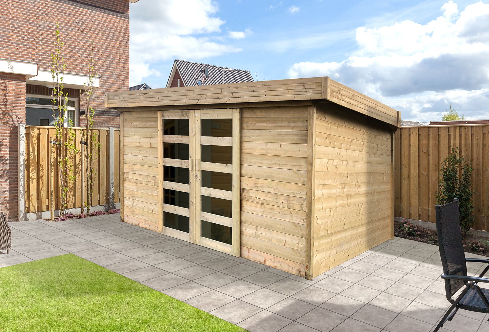 Solid Superia tuinhuis MALMO geïmpregneerd 393,2x305,2cm