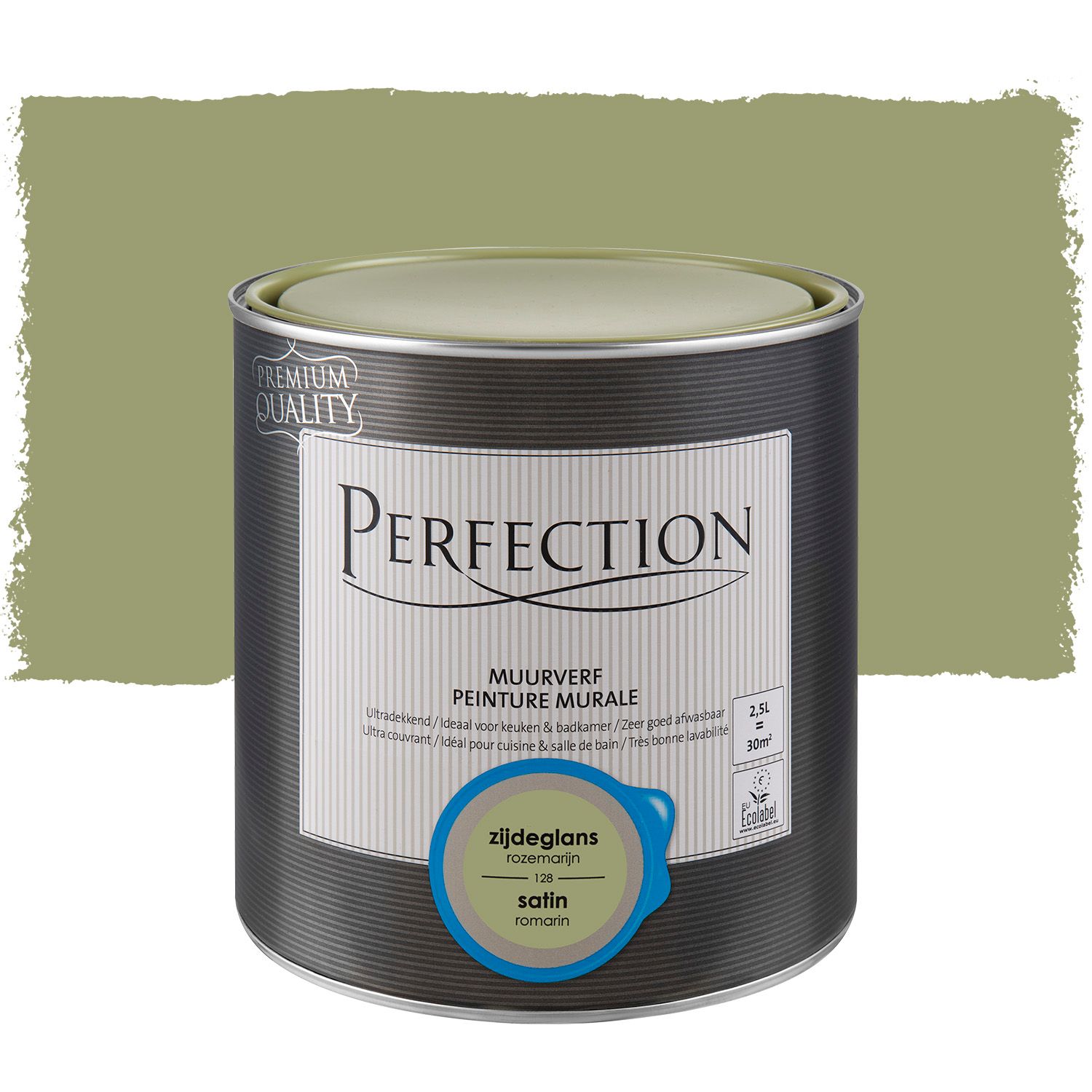 Peinture murale Perfection ultra couvrante romarin satin 2,5L