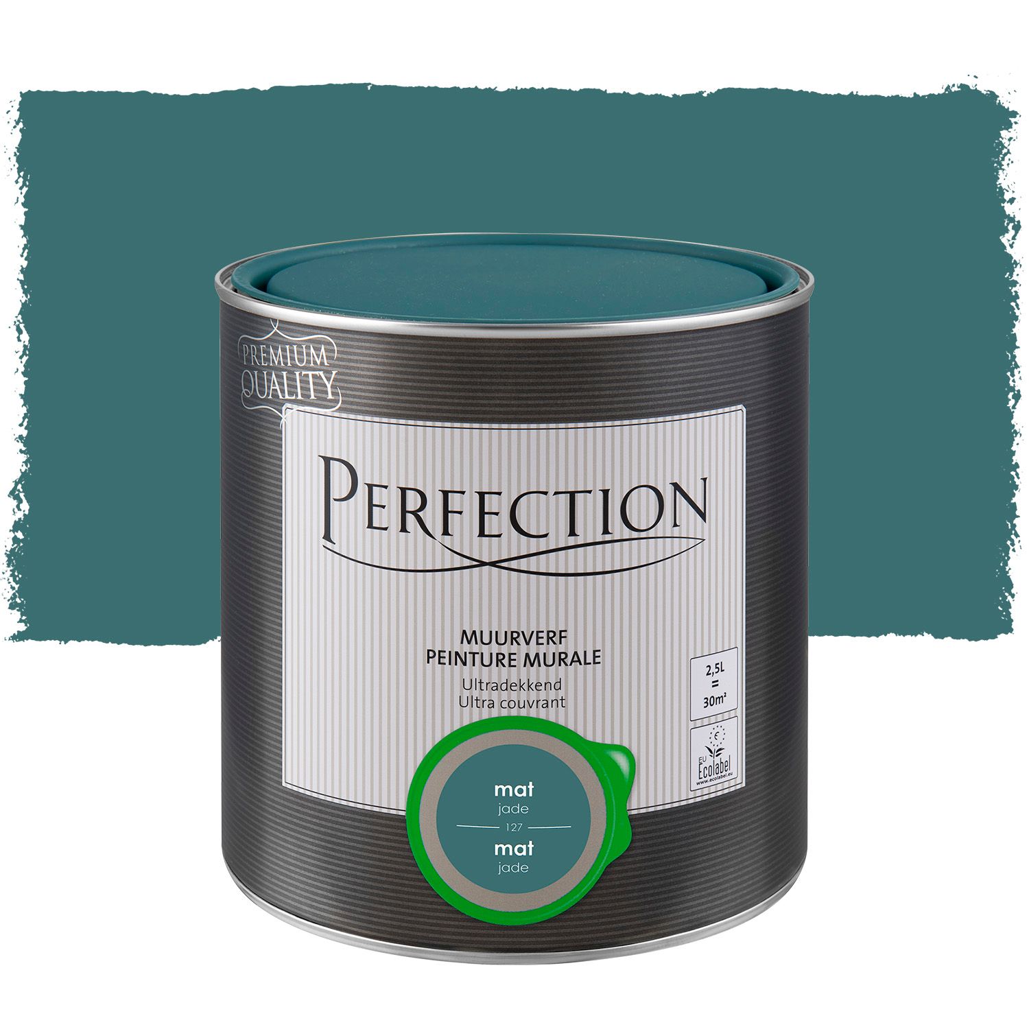 Peinture murale Perfection ultra couvrante jade mat 2,5L