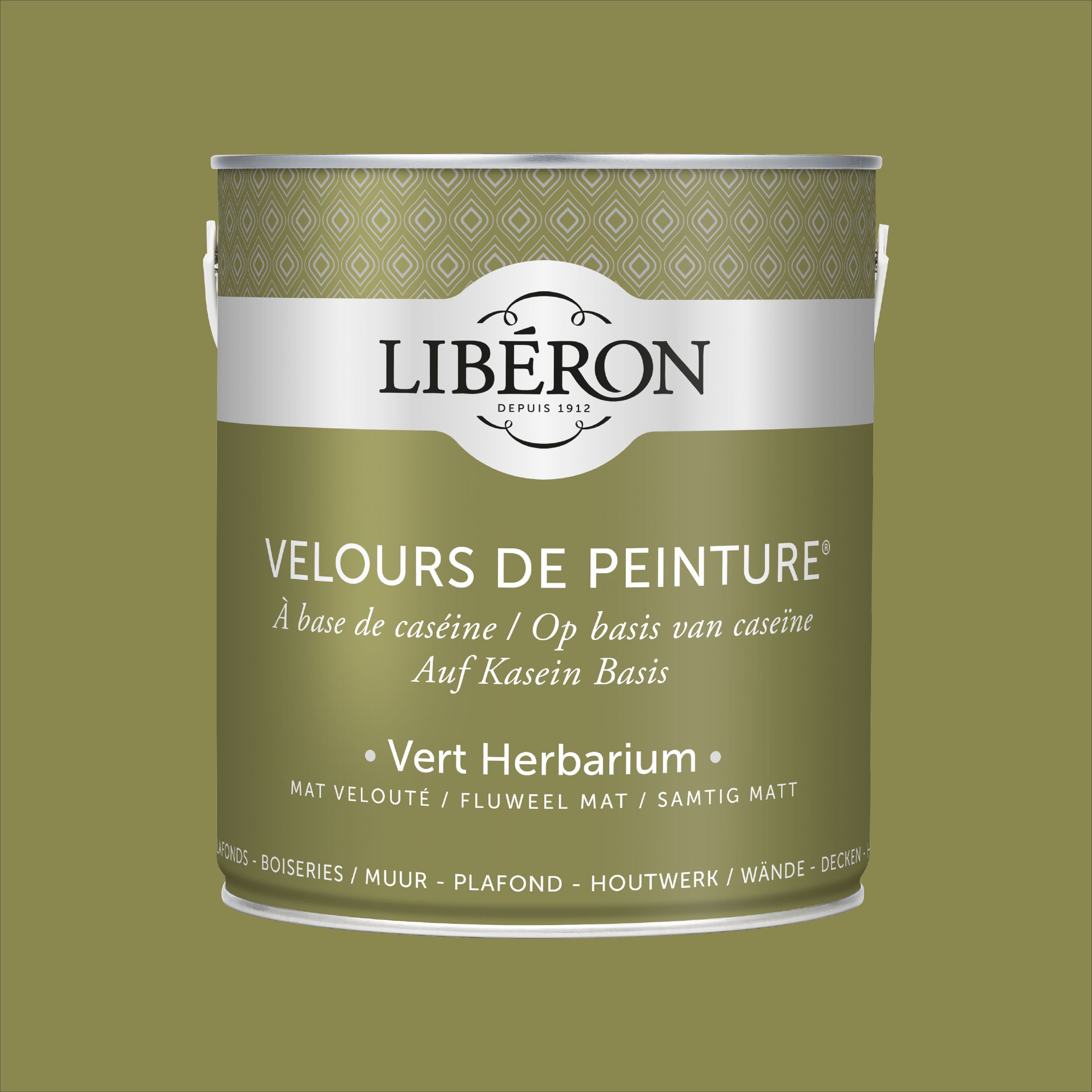 Peinture murale Libéron Velours de Peinture céladon velouté mat 2,5L