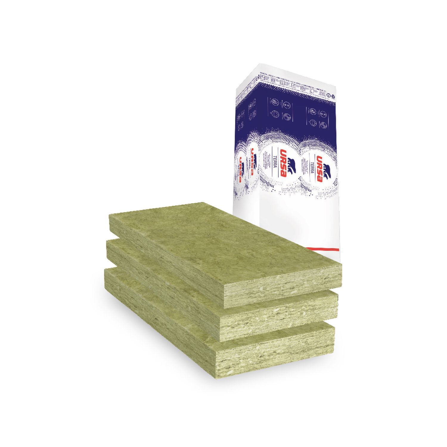 Ursapan - isolatieplaat - minerale wolplaat - met glasvlies - 1350x600x50 mm - 14st