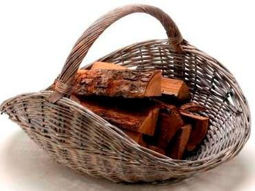 Panier pour bois Navigo gris