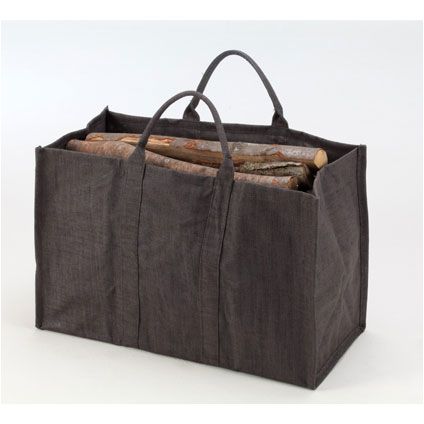 Sac à bois ‘Natureo’ gris