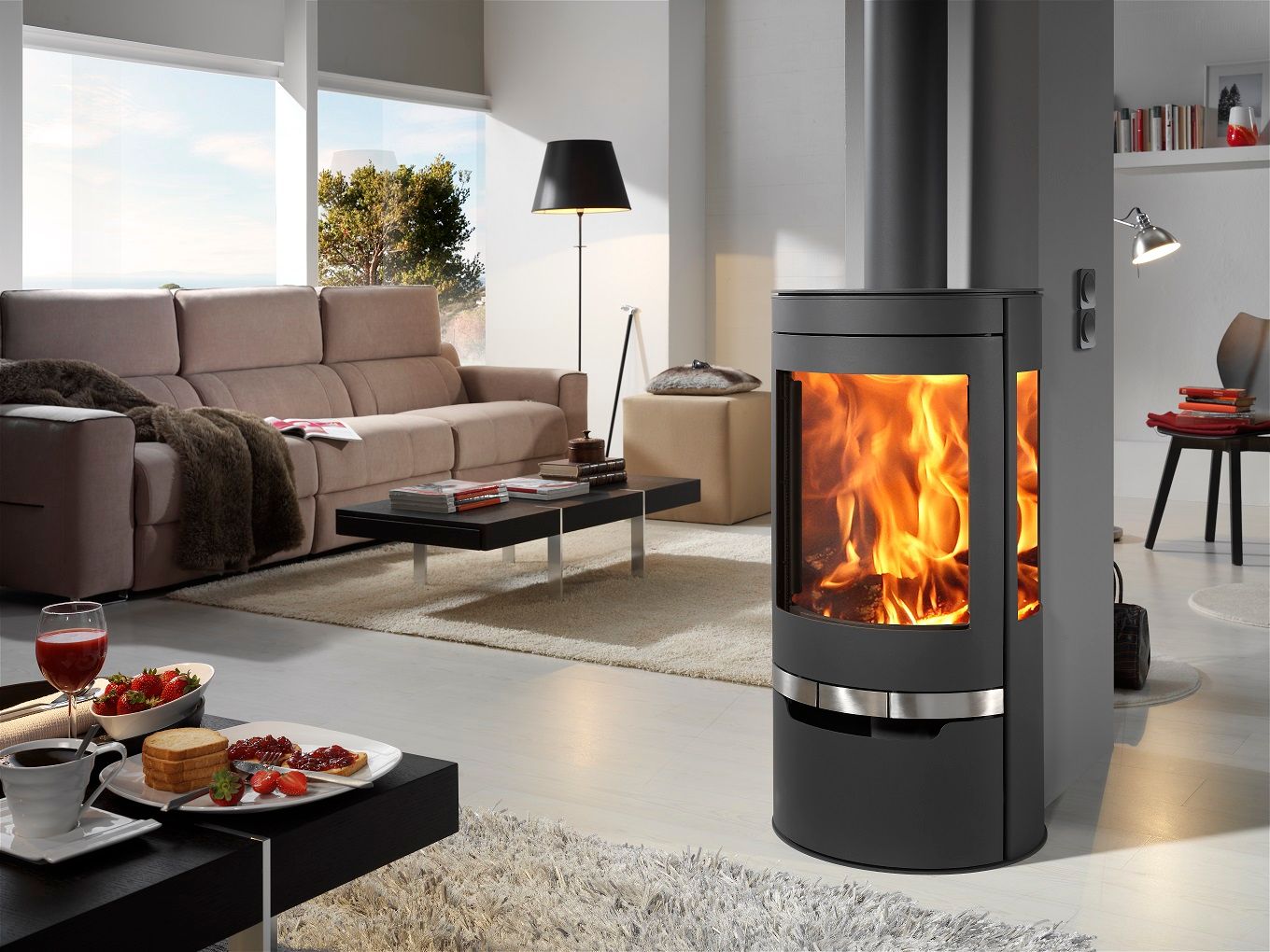 Poêle à bois Suerte Eco design 8kW