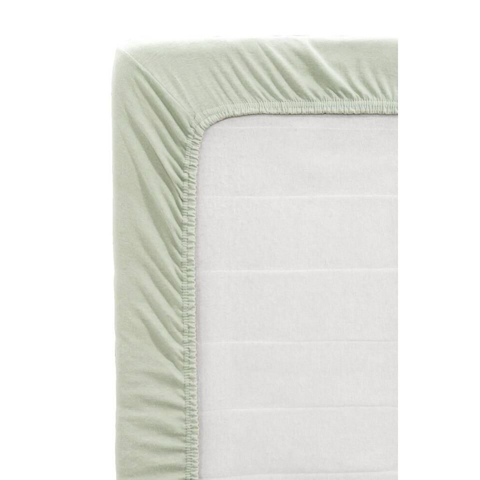 Drap-housse Jersey - vert clair - 90x200 cm