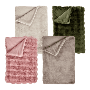 Couverture en fausse fourrure