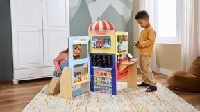 Jeu de rôle en bois pliable 2 en 1