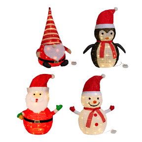 Figurine de Noël à LED