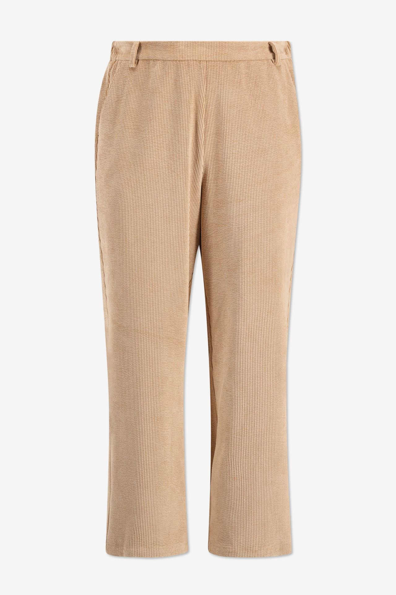 Beige corduroy broek - Maat 44 -