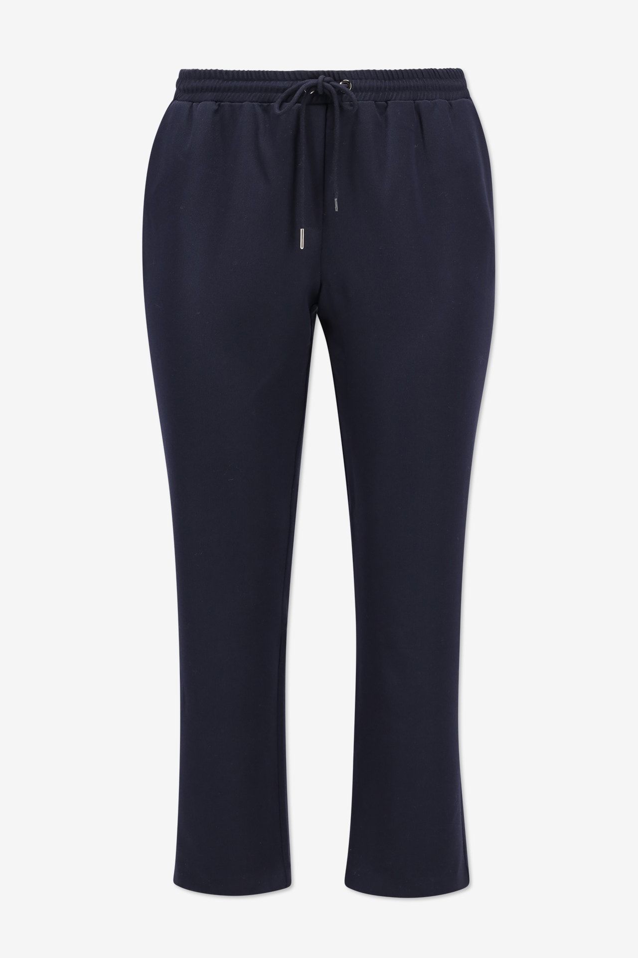 Marineblauwe broek met elastische taille - Maat 44 -