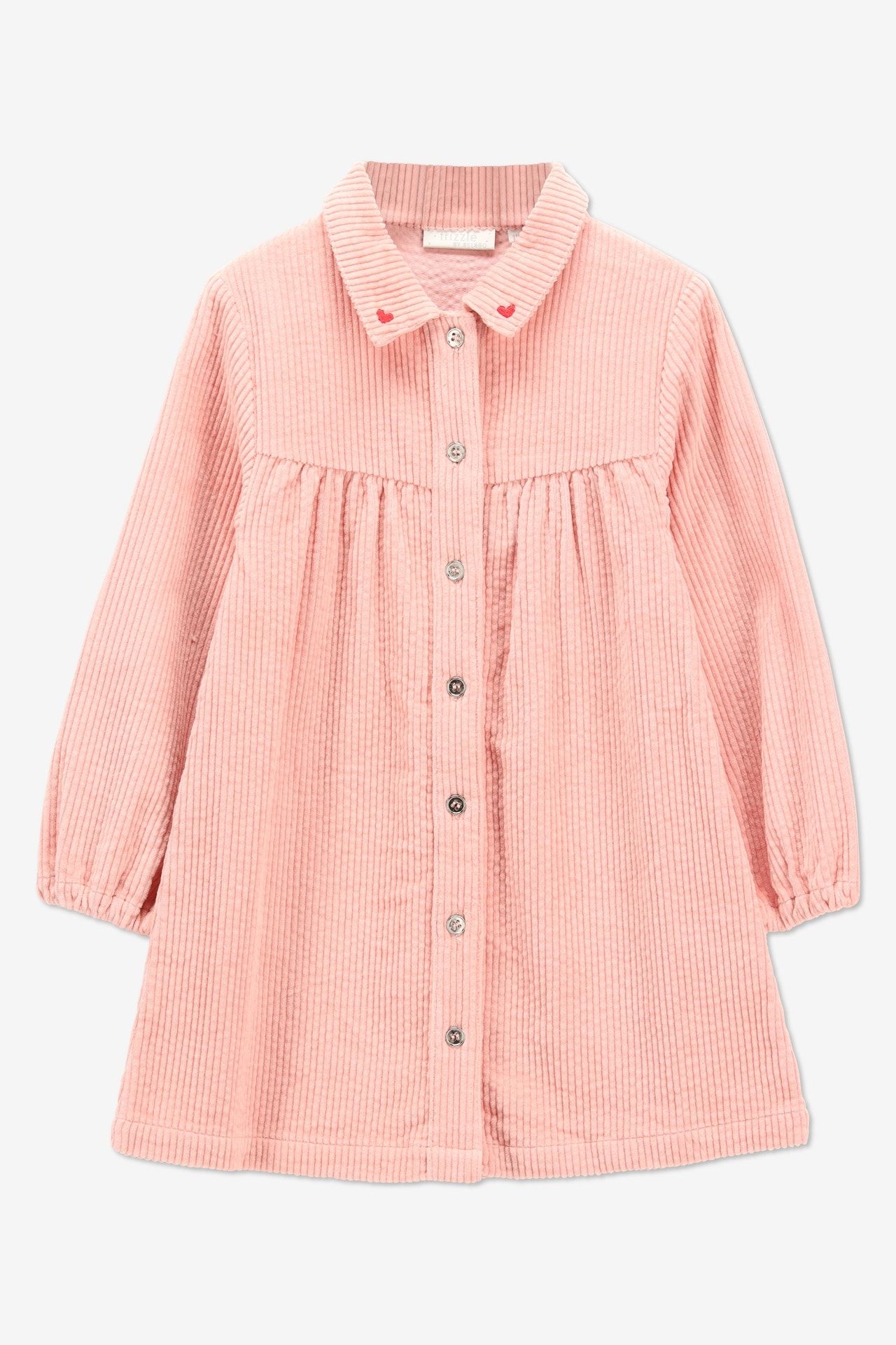 Robe en velours côtelé rose - Taille 110 -