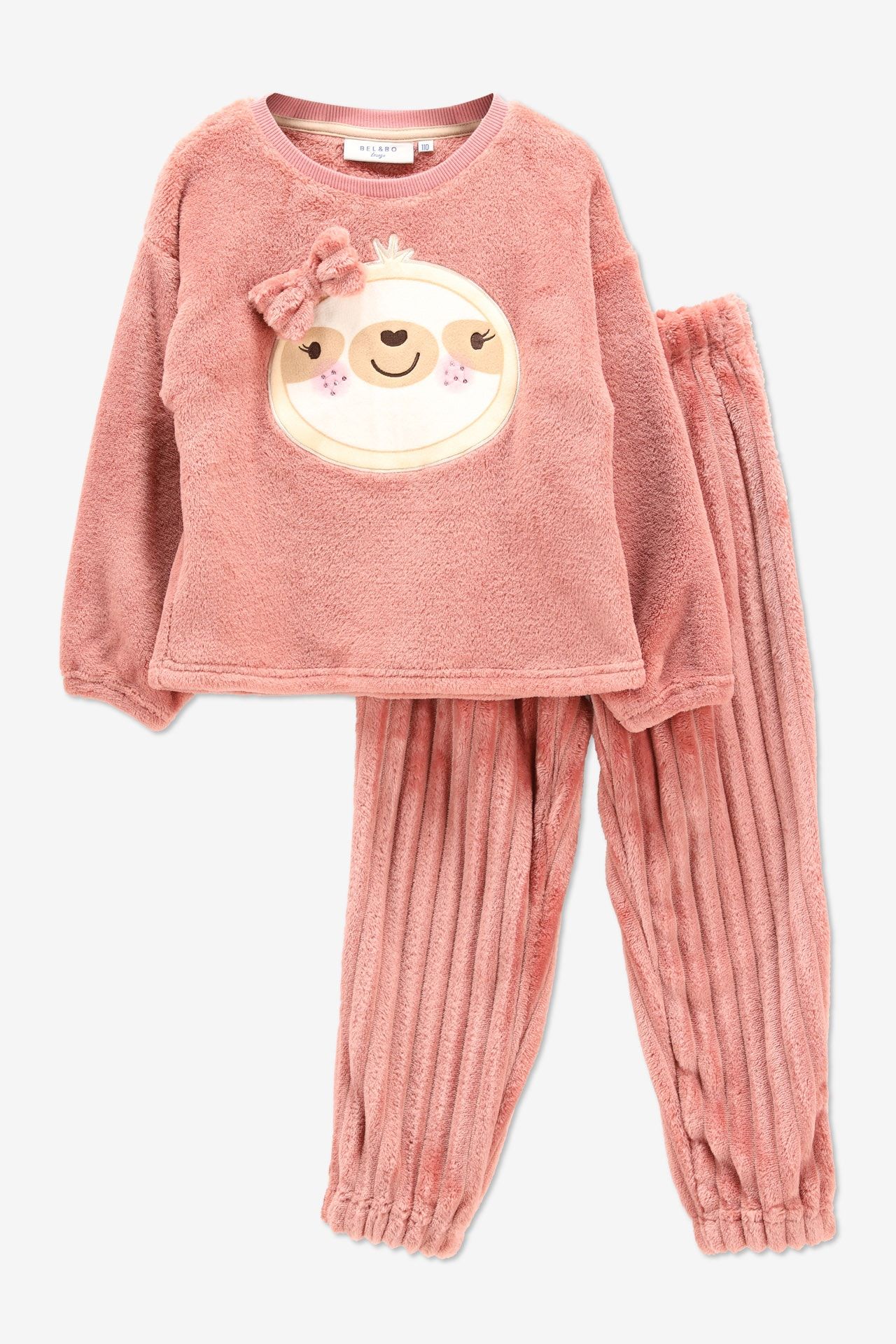 Combinaison d'intérieur en polaire rose foncé - Taille 92 -