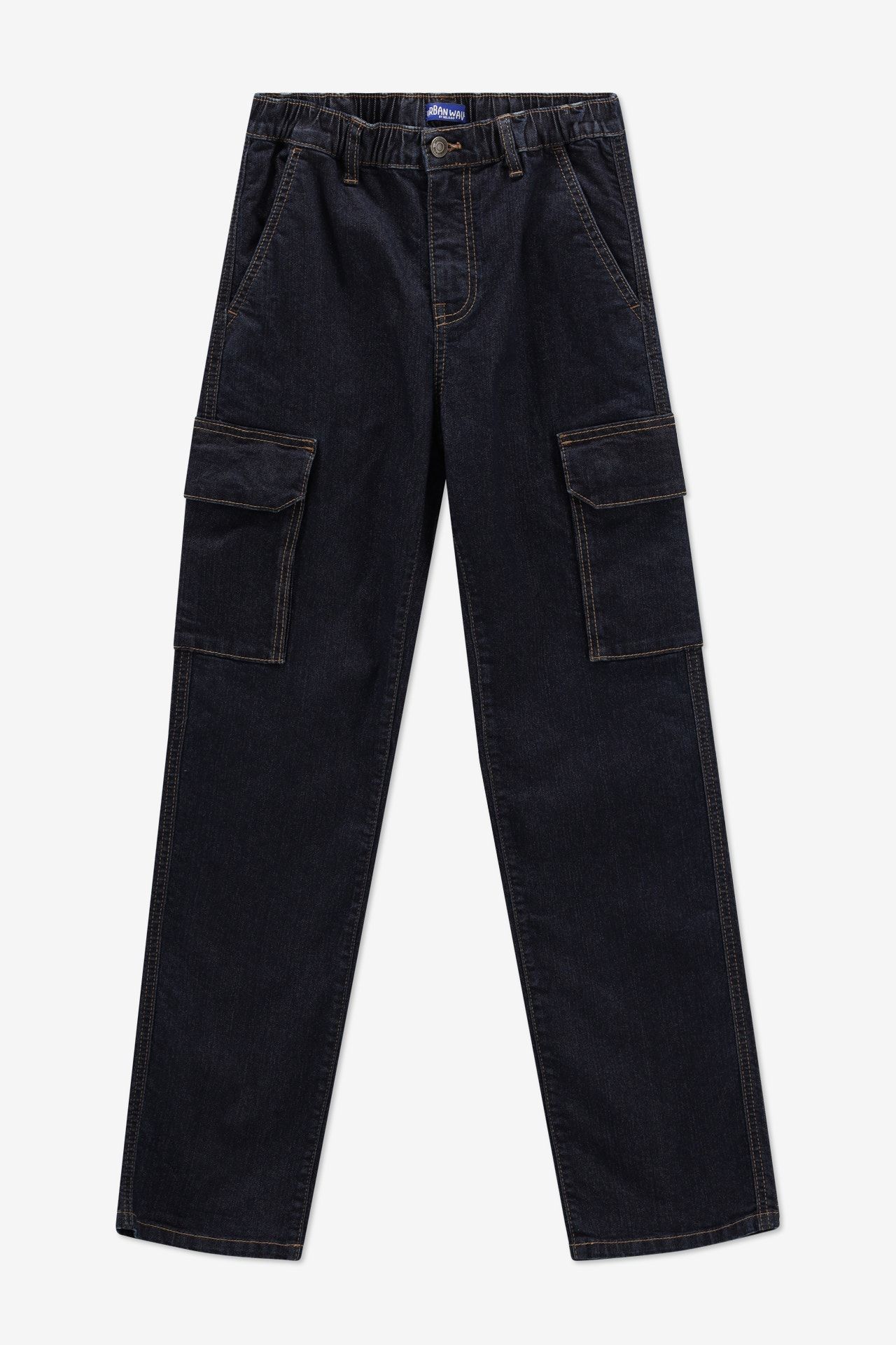 Donkerblauw cargo jeans - Maat 134 -