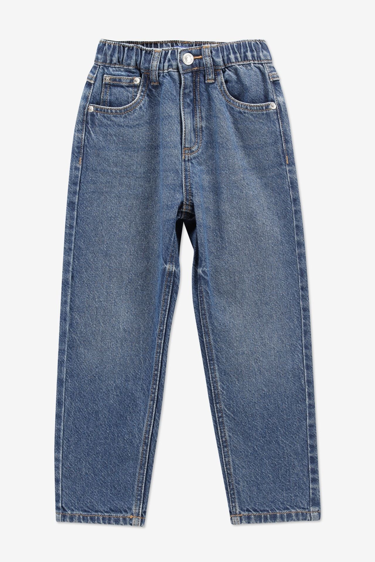 Midblauwe baggy jeans - Maat 92 -