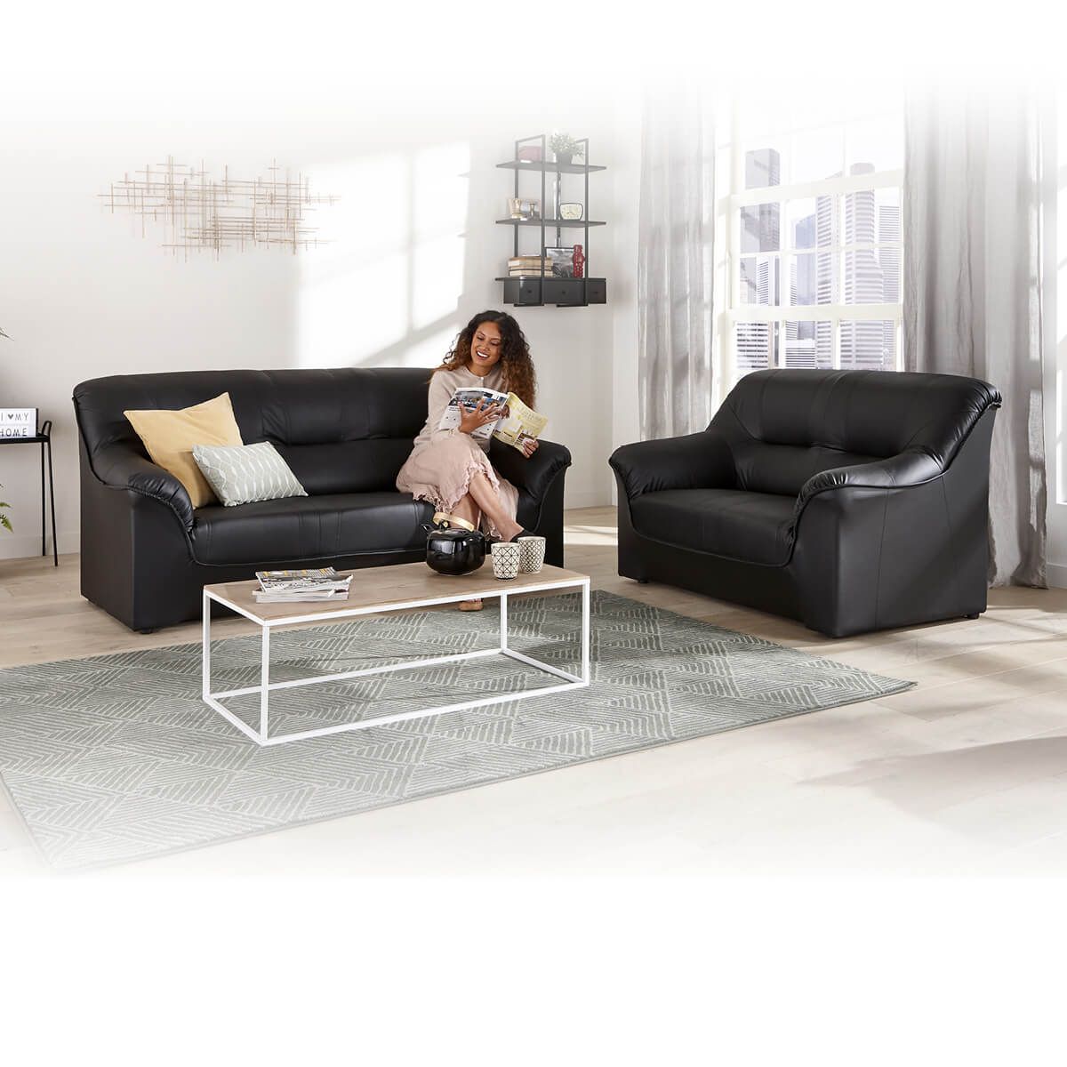 Seats and Sofas - Pueblo 3-Zits + 2-Zits Salon