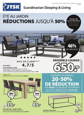 Folder Jysk du 31/05/2021 au 13/06/2021 - Promotions de la semaine 22