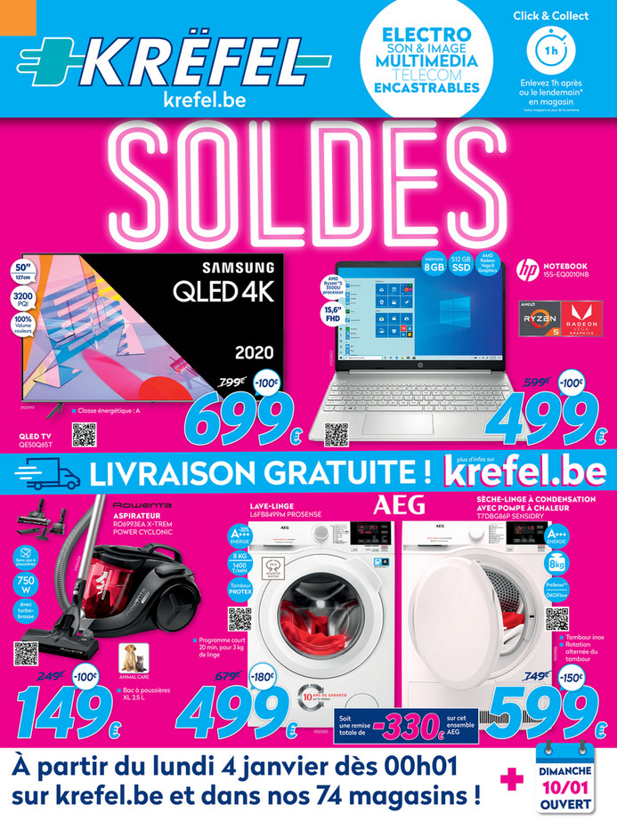 Folder Krëfel du 04/01/2021 au 31/01/2021 - Promotions du mois janvier