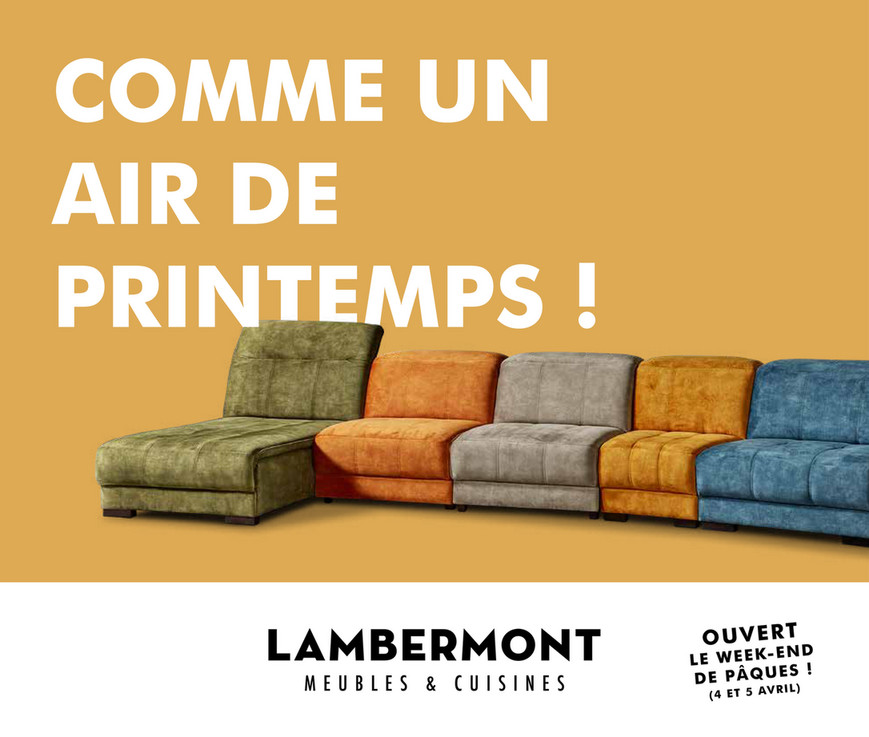 Folder Meubles et cuisines Lambermont du 08/03/2021 au 30/04/2021 - Promotions du mois - lente