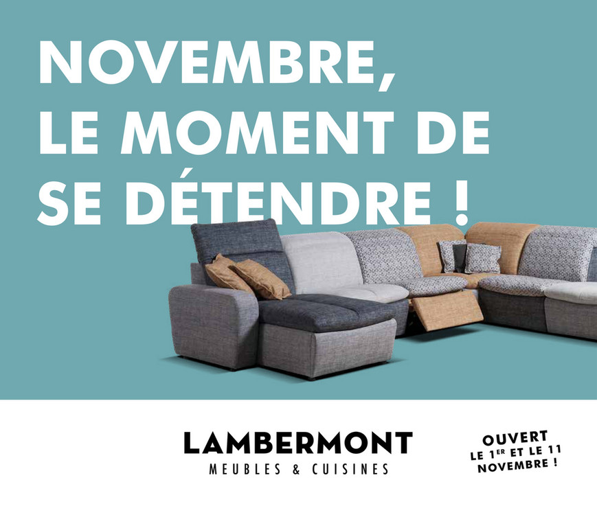 Folder Meubles et cuisines Lambermont du 01/11/2020 au 30/11/2020 - Promotions du mois de novembre