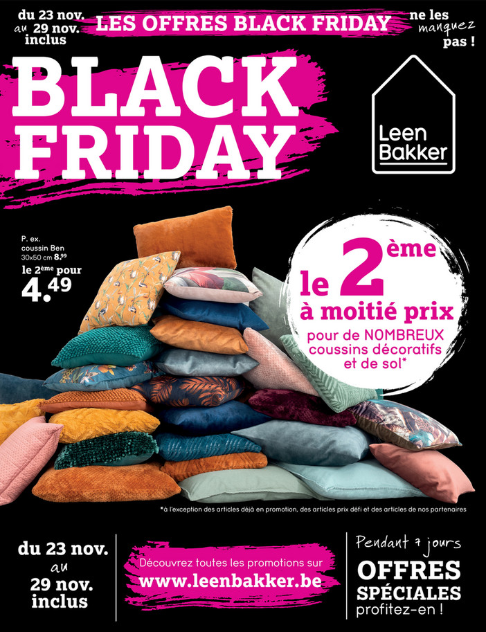 Folder Leen Bakker du 23/11/2020 au 29/11/2020 - Promotions de la semaine 47 black friday