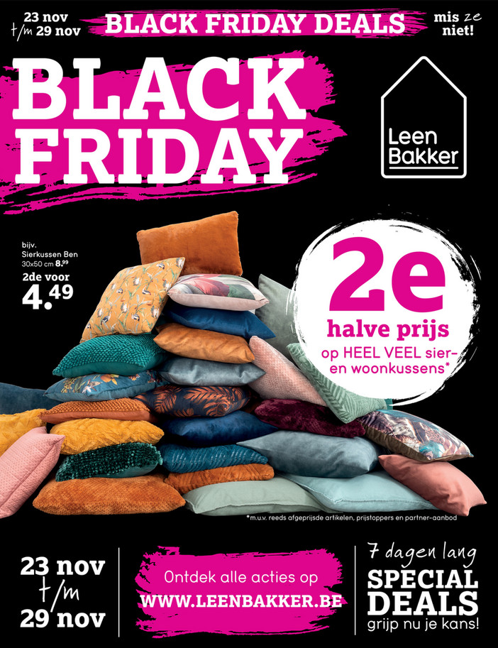 Leen Bakker folder van 23/11/2020 tot 29/11/2020 - Weekpromoties 47 black friday