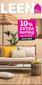 Leen Bakker folder van 17/06/2023 tot 18/06/2023 - Leen Bakker 10% extra korting op ALLES met code op