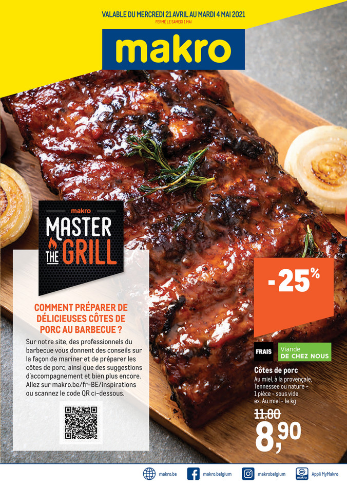 Folder Makro du 21/04/2021 au 04/05/2021 - Master the grillk 15 food