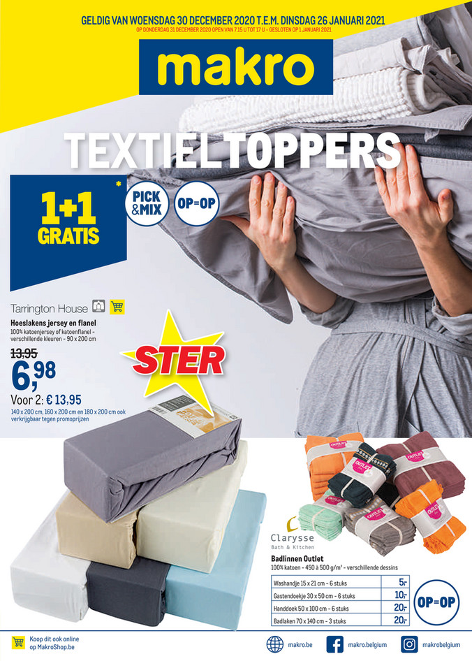 Makro folder van 30/12/2020 tot 26/01/2021 - Textiel weekpromoties 53
