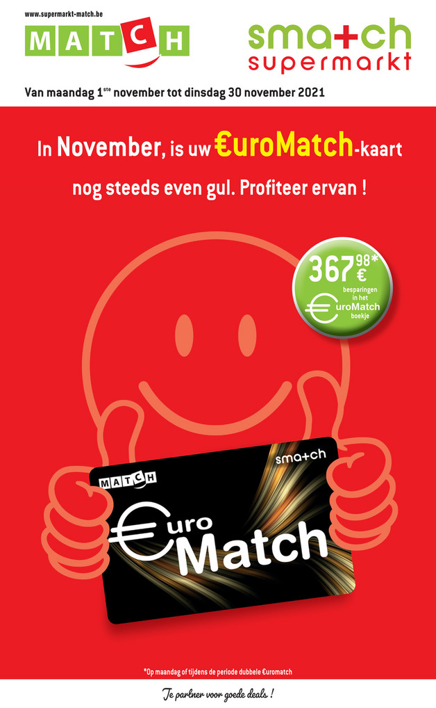 Match folder van 01/11/2021 tot 30/11/2021 - Weekpromoties 44 euromatch
