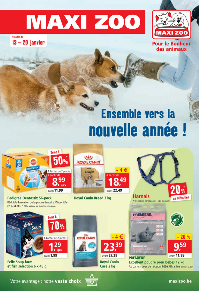 Folder Maxi Zoo du 13/01/2021 au 20/01/2021 - promotions de la semaine 2