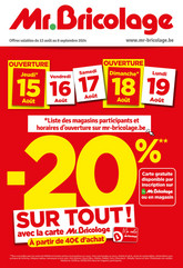 Folder Mr Bricolage du 13/08/2024 au 08/09/2024 - Promotion de la semaine 34