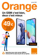 Folder Orange du 05/12/2021 au 31/01/2022 - Promotions de Janvier
