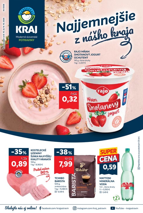KRAJ – Akciový leták